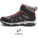 HI-TEC Ravus Blast Mid Boys Hiking Boots - Lightweight Breathable Outdoor Trekking Shoes for Kids - Sizes 1-7 - Orange/Medium Brown Tan/Black - Buy Online on GoSupps.com