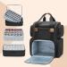 BAFASO Nail Polish Organizer Backpack - Holds 70 Bottles, Nail Lamp, Laptop Sleeve - Black - Buy Online on GoSupps.com