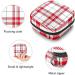 Women's Portable Period Kit | Red & White Scottish Plaid Stillpad Holder | Feminine Pockets Organizer - Buy Online on GoSupps.com
