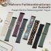 ZPOLY 8-Piece Soft Elastic Bracelet Set for Fitbit Versa 4 3 & Sense 2 - Stylish Replacement Bands in Starlight Pine Needle Green Smoke Violet Blue Gray Arrowhead Leopard Brown - Buy Online on GoSupps.com