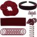 43 Piece Back to School Hair Accessories Set for Girls - Colour Options Available Burgundy - Buy Online on GoSupps.com