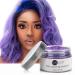 VOLLUCK Purple Hair Coloring Wax Temporary Hair Clay Pomades 4.23 oz,Natural Hair Dye Material Disposable Hair Styling Clay Ash for Cosplay,Halloween,Party #09 Purple