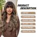 Testar 26-Inch Long Brown Curly Wig for Women - Natural Heat-Resistant Fiber Perfect for Daily Wear & Parties - Stylish Brown Blonde Wig with Ponytail - Buy Online on GoSupps.com