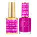 DND DC Gel Polish Set Purple Collection UV/LED GelPolish and Air Dry Nail Lacquer Matching Chip-Free Polish Duo 0.5 Fl Oz Each Magenta Rose