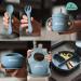 Kiddaroo Baby Weaning Set - Feeding Bib, Sippy Cup, Cutlery, Plate, Bowl - Blue | Baby Led Weaning Essentials with eBook - Buy Online on GoSupps.com