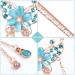 OIIKI Butterfly Flowers Hair Sticks Pins for Buns - 3pcs Chinese Flower Hair Chopsticks Hairpins | Vintage Rhinestone Tassel Hair Accessories - Buy Online on GoSupps.com