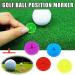 VEASAERS Golf Ball Markers Bulk - 50/100/150 Pcs Multicolor Position Markers - Transparent Plastic 25mm Flat Round Accessories - Buy Online on GoSupps.com