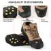 XYZLH Ice Cleats - Non-Slip Grips with 10 Steel Studs & 10 Replacement Spikes - Black X-Large - Buy Online on GoSupps.com