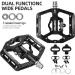 Black MZYRH MTB Mountain Bike Pedals with Cleats - Dual Function SPD Compatible, Sealed Clipless Aluminum, 3 Bearings - 9/16 Platform - Buy Online on GoSupps.com