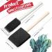 120 Pcs Foam Paint Brushes Bulk - 1 Inch and 2 Inch Black Sponge Brushes for Painting - Wood Handle Foam Art Paintbrushes for Acrylics, Stains, Varnishes, Crafts, Art - Buy Online on GoSupps.com