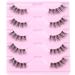 Ruairie Demi Wispies Clear Band Half False Eyelashes - Natural Look, 5 Pairs - Buy Online on GoSupps.com