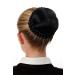 WIG ME UP - N796-1B Braided Bun Hairpiece | Black Velvet Traditional Hair Knot for Elegant Styles - Buy Online on GoSupps.com