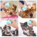 Molain Silicone Dog Cat Bath Brush Comb - Soft Grooming & Massage Brush with Shampoo Dispenser (Blue) - Buy Online on GoSupps.com