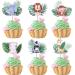 36 pieces Woodland Tortendeko Wild one Tropenurlaub Animals Cupcake Topper Jungle Safari Tier Kuchen Deko Woodland Animal Children's Baby Baby Shower Topic Tortens Decorations Jungle Animals