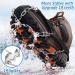 Crampons for Shoes - 19 Stainless Steel Spikes - Anti-Slip Ice Snow Grips - Large Black - Perfect for Walking, Jogging, Climbing, and Hiking - Buy Online on GoSupps.com