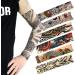 Hoveox 20pcs Temporary Tattoo Arm Sleeves - Tribal Tiger Dragon Skull Designs - Unisex Stretchable Cosplay Accessories - Buy Online on GoSupps.com