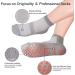 Aaronano 6 Pairs Non-Slip Diabetic Gripper Socks for Men and Women - Large Grey - Buy Online on GoSupps.com