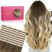 If-of-hearted tape extensions real hair 40PCs 60g 25cm 10 inch ombr walnut brown to ash brown and blonde blonde hair extension real hair extensions invisible tape in extensions real hair 25cm-60g #3/8/613 ombr walnut brown to ash brown and bleach blonde