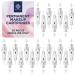 Stylia 20 Piece PMU Cartridges for Microshading, Lip Lining, Detailing, Eyeliner & Eyebrows - Clear, Sharp, Disposable & Easy to Install - 1RL For Lining & Shading 20-PIECE, 1RL