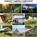 Top Hill 2023 Telescoping Tarp Poles - Set of 2 | Adjustable Aluminum Tent Poles for Camping | Portable Replacement Canopy Rods | New-4 Section - Buy Online on GoSupps.com