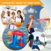 2-Pack Mini Basketball Net Replacement - Indoor/Outdoor Anti Whip Nylon Hoop Net for Kids - Little Tikes Basketball Net - 8 Loops White - Buy Online on GoSupps.com
