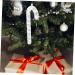 Yardenfun 2pcs Christmas Cane Plastic Playes Christmas Crutch Props Festival Adornment Lollipop Tree Indoor Silver 26x10.5x2.5cm - Buy Online on GoSupps.com