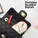 2 in 1 Contact Lens and Glasses Case - Dual Use Design with Mirror Tweezer & Solution Bottle - Portable Storage Kit for Travel & Office (Beige Flower - Buy Online on GoSupps.com