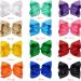Cellot Boutique 12 Pcs Big Hair Bows Clips for Teens Girls - 8 Grosgrain Ribbon, Durable Metal Clips - Perfect for Girls, Toddlers, Teenagers - Buy Online on GoSupps.com