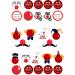 26 Stand Up Red Silly Face Fundraising Themed Edible Wafer paper Cake Toppers Decorations - Buy Online on GoSupps.com