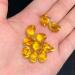 QGKLTSNA Natural Glass Gold Ingot Symbol of Wealth Used for Home Decoration Presents a Good Representative