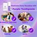 Purple Toothpaste for Teeth Whitening Color Corrector Purple Toothpaste Against Yellow Teeth Whitening Whitening Purple Toothpaste - For Whiter Teeth (30Ml) - Buy Online on GoSupps.com