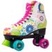 STMAX Roller Skates Women and Girls Classic Derby 4 Wheels Rink Quad Skate for Kids and Adults Patines para nias y Mujer Outdoor Rollerskates Floral 7 Women / 5.5 Youth