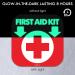 Glow in The Dark First Aid Kit Sign - 4 Pack 6x6 - Photoluminescent Stickers - Up to 8 Hours of Glow - Buy Online on GoSupps.com