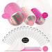 37 Pcs Aluminum Thermal Hair Rollers Set with Clips and Comb - Pink Series - Self Grip Hair Rollers for Women & Men - 3 Sizes - Hairdressing Styling Tool - Buy Online on GoSupps.com