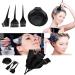 Hair Dye Bowl and Brush Kit DIY Beauty Saloon Kit Hair Tinting Brushes Bleach Mixing Bowl Double sided Coloring Comb and Hair Dyeing Applicator & Styling accessories Black - Buy Online on GoSupps.com