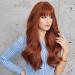 Haircube Auburn Wig | Long Wavy Synthetic Women's Wig | Heat-Resistant Everyday Use | Neat Chestnut Brown Style - Buy Online on GoSupps.com