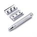 Edwin Jagger Chrome Lined Double Edge Razor - Long Handle | Precision Shaving for Men | International Shipping Available - Buy Online on GoSupps.com