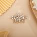 Chargances Crystal Bridal Hair Comb - Gold Wedding Rhinestone Hair Side Clip for Bride, Handmade Hair Accessory for Wedding & Prom - Buy Online on GoSupps.com