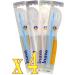 Inava Surgical Toothbrush 15/100 - Set of 4 | Best for Oral Care | International Shipping - Buy Online on GoSupps.com