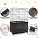 Adjustable Nylon Mesh Bird Cage Cover & Seed Catcher - Black X-Large (Cardinal Style) - for Parrot, Parakeet, Macaw - Round/Square Cage - Buy Online on GoSupps.com