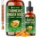 7in1 Liquid Turmeric Curcumin with Vitamin D3 Vitamin K2 Ginger Ceylon Cinnamon Garlic Black Pepper - Drops Extract - 2 Month Supply