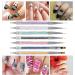 8-Piece Nail Art Brush and Dotting Tool Set | Resin Palette, Gel Design, Painting Brush | Multi-colored - Buy Online on GoSupps.com