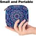 Stylish Purple Mandala Menstruation Bag for Women & Girls - Zippered Tampon Carrier & Bandage Tote - Buy Online on GoSupps.com