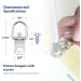 D Ring Picture Hangers with Screws - 100 Pack - Bulk D Rings - Pro Quality d-Rings - Picture Hang Solutions - Buy Online on GoSupps.com
