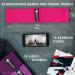 ELVIRE Fabric Resistance Bands Set of 3 - Booty Bands for Women | Exercise Bands for Working Out - Glute Bands Squat Bands | Resistance Loops for Legs - Short Coral & Purple - Buy Online on GoSupps.com