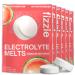 Nutri Chews Fizzie Electrolyte Tablets - 4X Faster Absorption - No Water Needed - Rapid Hydration for Runners Travel & Hangovers - Melts in Mouth - Watermelon 6 Pack (60 Count)