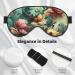 Artistic Abstract Flower Sleep Mask - Double-Sided Adjustable Eye Covers for Relaxation & Reduced Eye Edema - International Shipping Available - Buy Online on GoSupps.com