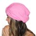 LUXURY REUSABLE SHOWER CAP FOR WOMEN- Soft Waterproof Fabric- Washable Shower caps for women reusable- PINK