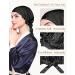LilySilk Black Silk Sleeping Cap for Women - Stretchy Night Cap for Curly Hair - 100% Real Silk Bonnet Sleep Cap - Buy Online on GoSupps.com