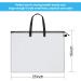 Outus Art Portfolio Bag 19x24 Inch Organizer with Handle and Zipper - Transparent Storage for Large Posters, Painting, Bulletin Boards - Poster Board Holder (1 Piece) - Buy Online on GoSupps.com